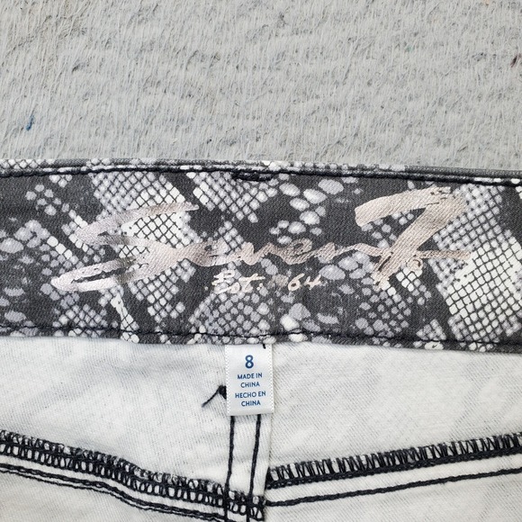 Seven7 Pants Womens Size 8 Multi Snakeskin Print 5 Pockets‎ High Rise Skinny Leg - Picture 7 of 8